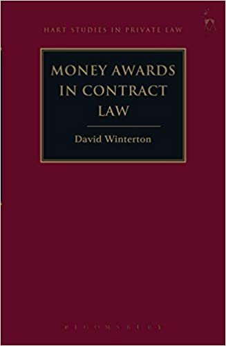 Money Awards in Contract Law (Hart Studies in Private Law)