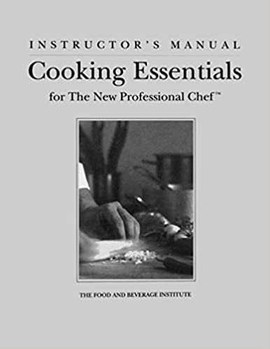 Cooking Essentials Instructor's Manual