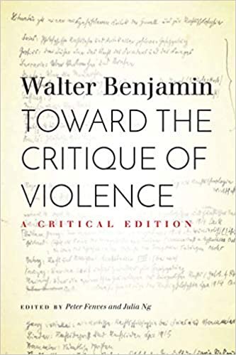 Toward the Critique of Violence: A Critical Edition