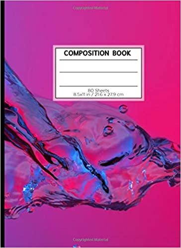 COMPOSITION BOOK 80 SHEETS 8.5x11 in / 21.6 x 27.9 cm: A4 Lined Ruled Notebook | "Maniac Splash" | Workbook for Teens Kids Students Boys | Writing Notes School College | Grammar | Languages