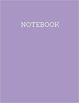 Carnet de notes : Carnet non ligné : Large (21,59 x 27,94) - 100 Pages - Couverture Violet: (cahier de note, carnet de notes, carnet de gratitude, ... recette, agenda, carnet de dessin, bloc note)
