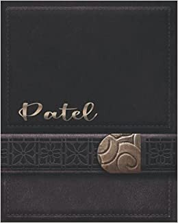 PATEL JOURNAL GIFTS: Novelty Personalized Present With Customized Name On The Cover (Patel Notebook) indir