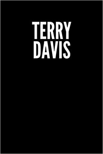 Terry Davis Blank Lined Journal Notebook custom gift: minimalistic Cover design, 6 x 9 inches, 100 pages, white Paper (Black and white, Ruled)