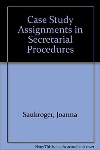 Case Study Assignments in Secretarial Procedures