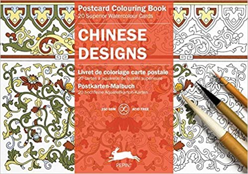 Chinese Designs: Postcard Colouring Book (Multilingual Edition) (Postcard Colouring Books) indir