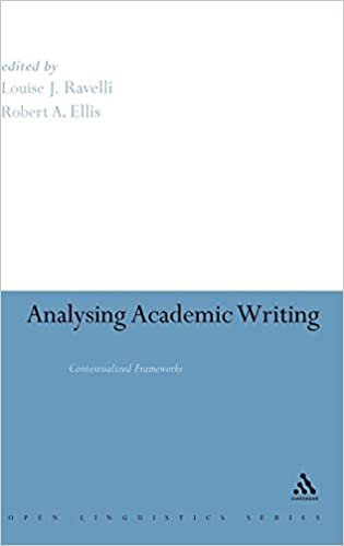 Analysing Academic Writing: Contextualised Frameworks (Open Liguistices Series) indir