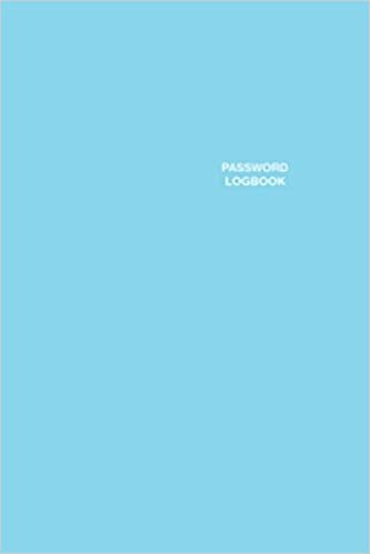 Password Logbook: Small Password Book for Your Purse (4 X 6 Inches), Sky Blue Cover