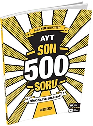 Hız Yayınları AYT Türk Dili ve Edebiyat Son 500 Soru