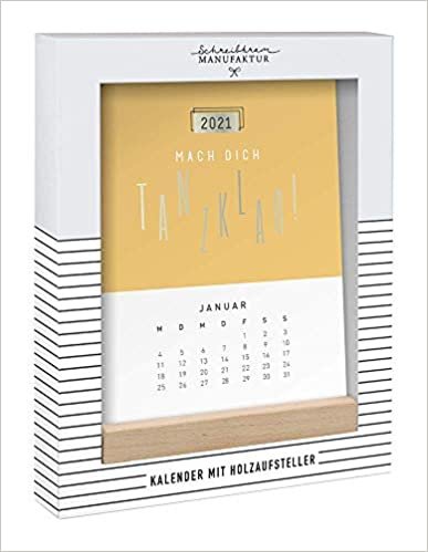 Tischkalender 2021 Einfach mal machen: Kalender mit Holzaufsteller