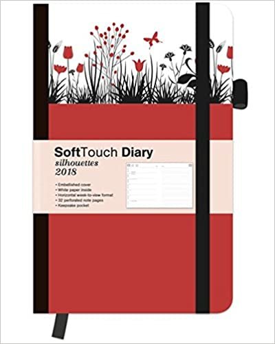 2018 Tulips Diary - teNeues SoftTouch Diary Silhouettes - 9 x 14 cm