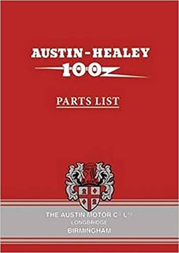 Austin-Healey 100 BN1 and BN2 Parts List (Parts Catalogues)