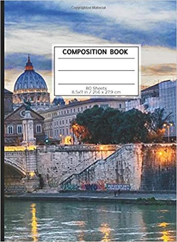 COMPOSITION BOOK 80 SHEETS 8.5x11 in / 21.6 x 27.9 cm: A4 Squared White Rimmed Book | "Bridge" | Workbook for s Kids Students Boys | Writing Notes School College | Mathematics | Physics