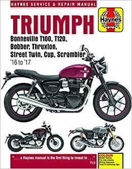 Triumph 900 & 1200, '16-'17: Covers Models with Water-Cooled Engines (Haynes Service and Repair Manual) indir