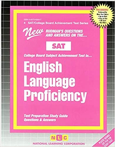 ENGLISH LANGUAGE PROFICIENCY: Passbooks Study Guide (College Board SAT Subject Test)