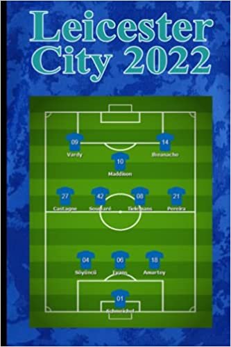 Leicester FC : Lined Notebook for Leicester Fans Premier League 2022 Squad Players, Size 6x9, 120 Pages, ruled paper, journaling, notes or diary. Leicester City Fan Gift Stocking Filler