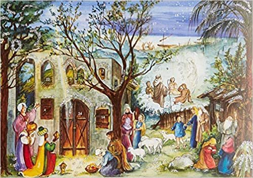 Adventskalender "Stall von Bethlehem": Papier-Adventskalender