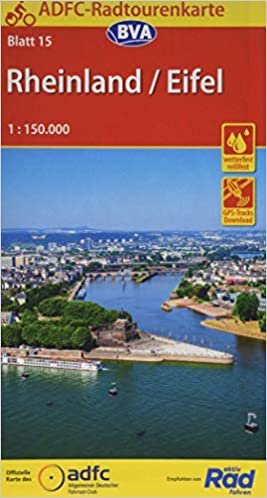 ADFC-Radtourenkarte 15 Rheinland /Eifel 1:150.000, reiß- und wetterfest, GPS-Tracks Download (ADFC-Radtourenkarte 1:150000) indir
