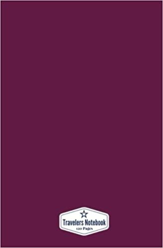 Travelers Notebook: Burgundy, 120 Pages, Blank Page Notebook (5.25 x 8 inches) (Sketch Book) indir