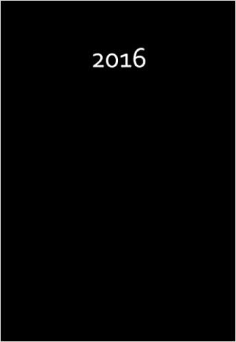 Mini Kalender 2016 - BLACK: ca. A6 - 1 Woche pro Seite