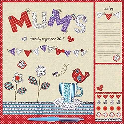 Mums Fabric & Buttons Household Wall: 12x12 Planner (Square Planner)