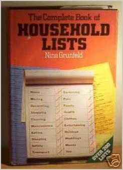 The Complete Book of Household Lists indir
