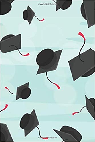 Graduation Caps: 6x9 Lined Writing Notebook Journal, 120 Pages