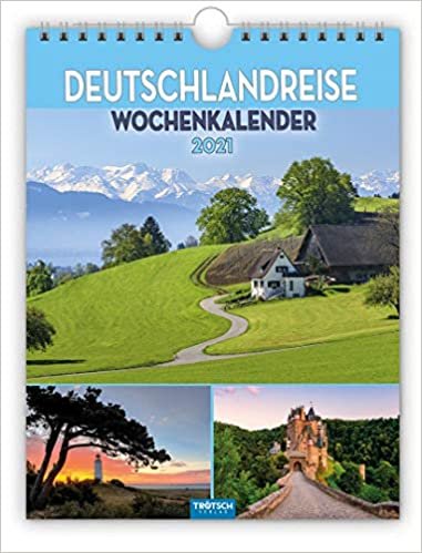 Wochenkalender "Deutschland Reise" 2021: 19 x 25 cm