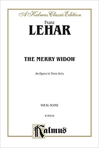 The Merry Widow: English Language Edition, Comb Bound Vocal Score (Kalmus Edition) indir