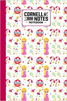 Cornell Notes Notebook: Cornell Notes Notebook Princess Cover, Cornell Note Paper Notebook, Cornell Paper, Organizing Notes System, Note Taking - 120 pages, 6" x 9" indir