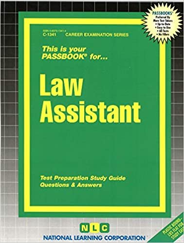 Law Assistant: Passbooks Study Guide (C 1341, Band 1341)