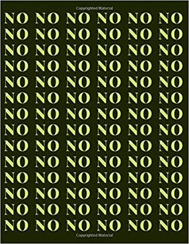 NO: Say NO! A Notebook for contesters. For everyone who want to make use of dotted backround (Dotts Matter, Band 41)