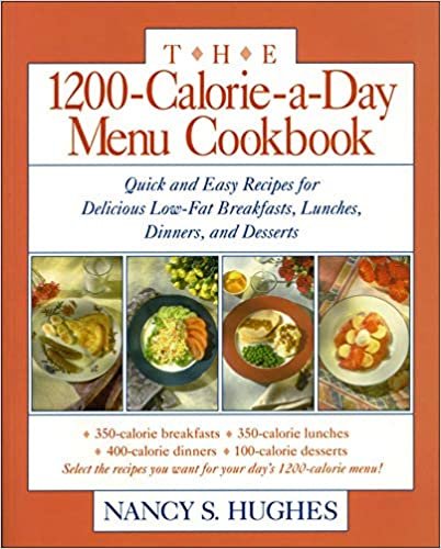 The 1200-Calorie-a-Day Menu Cookbook: Quick and Easy Recipes for Delicious Low-fat Breakfasts, Lunches, Dinners and Desserts indir