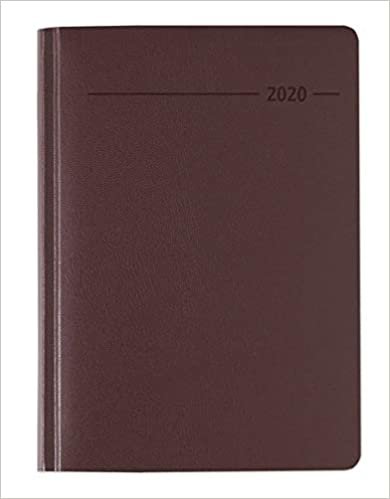 Buchkalender Balacron rot 2020 - Bürokalender A5 - Cheftimer - 1 Tag 1 Seite - 416 Seiten - Balacron-Einband - Terminplaner - Notizbuch indir