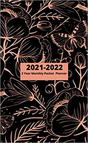 2021-2022 2 Year monthly Pocket Planner: with us Holidays, Phone Book, Password Log, Diary, Appointment Book Notebook, Calendar, Organizer and Agenda, year at glance View, 24 Months