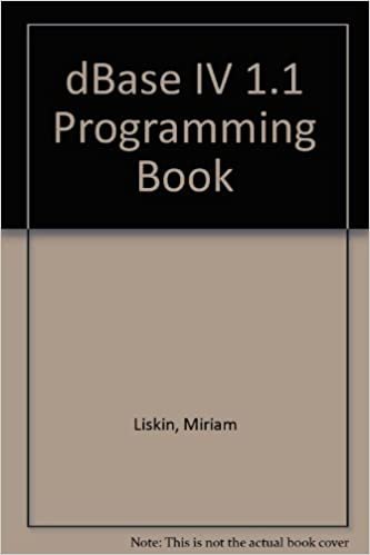 dBase IV 1.1 Programming Book indir