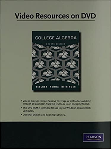 College Algebra Video Lectures With Optional Subtitles