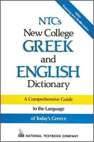 Ntc's New College Greek and English Dictionary: A Comprehensive Guide (Language - Greek) indir