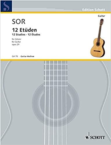 12 Etüden: op. 29. Gitarre. (Edition Schott) indir