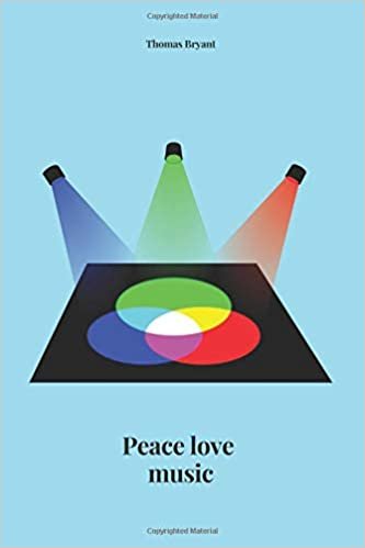 Peace love music: Notebook for office, for school, perfect and practical. Versatile use. Journal, diary (110 pages, empty, 6 x 9)