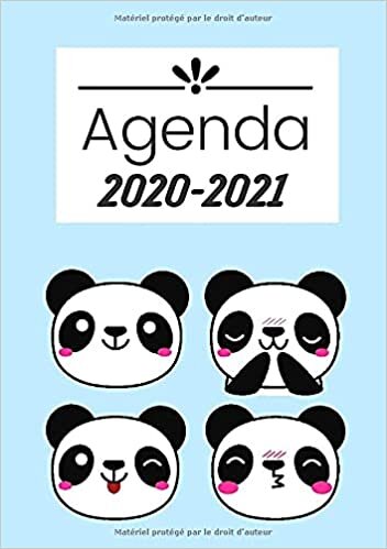 Agenda Scolaire Panda Kawaii: Agenda Format A5 Journalier Quotidien en Français, Fille Garçon College Lycee Etudiant Primaire (agenda scolaire 2020 2021 kawaii, Band 1)