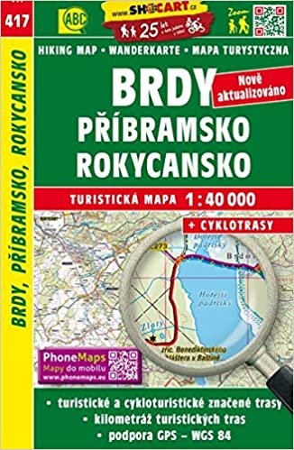 Wanderkarte Tschechien Brdy, Pribramsko, Rokycansko 1 : 40 000: Turisticke Mapy Cesko indir