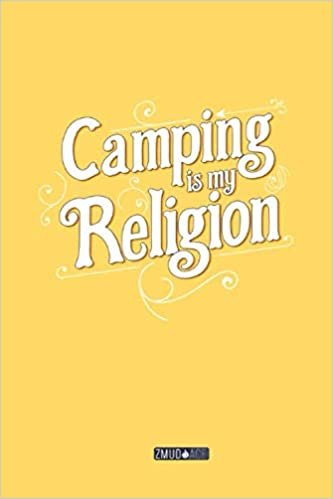 Blank Sketchbook for Drawing, Sketching or Doodling, Writing or Painting: Camping is my religion (Vol. 29)| 100 Pages, 6" x 9" | Sketch Books for ... and Journal White Paper for kids and adults