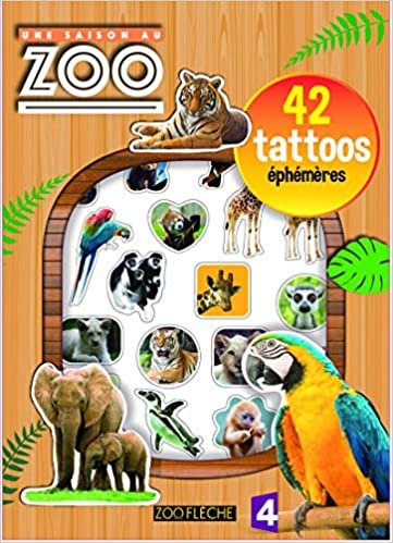 Une Saison au zoo - 42 tattoos éphémères (Tattoos LIC)