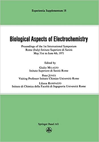 Biological Aspects of Electrochemistry: Proceedings of the 1st International Symposium. Rome (Italy) Istituto Superiore di Sanità, May 31st to June 4th 1971 (Experientia Supplementum (18), Band 18)