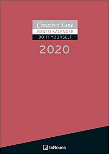 Creative Line Bastelkalender 2020 rot A4 indir