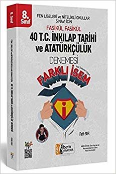 2019 LGS Farklı İsem 8. Sınıf TC İnkılap Tarihi ve Atatürkçülük 40 Deneme