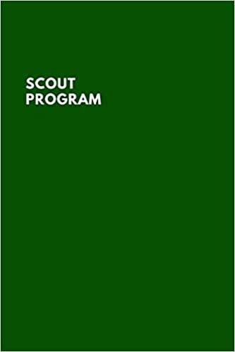 SCOUT PROGRAM: Unlined Notebook for Scout (6x9 inches), for Summer Camp, Gift for Kids or Adults, Scout Journal Notebook indir