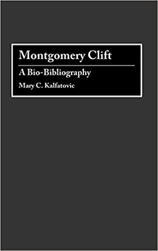 Montgomery Clift: A Bio-Bibliography (Bio-Bibliographies in the Performing Arts)