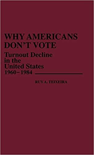 Why Americans Don't Vote: Turnout Decline in the United States, 1960-84 (Contributions in Political Science)