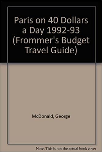 Paris on 40 Dollars a Day 1992-93 (Frommer's Budget Travel Guide S.)